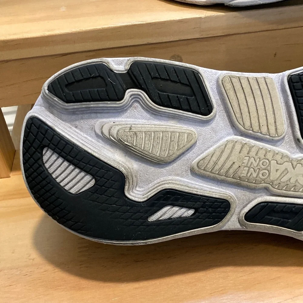 Hoka Bondi 7 Men's Black and White Road Running Shoes Size 13 - Picture 7 of 15